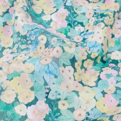 Liberty Holly Green Pyjama Shorts