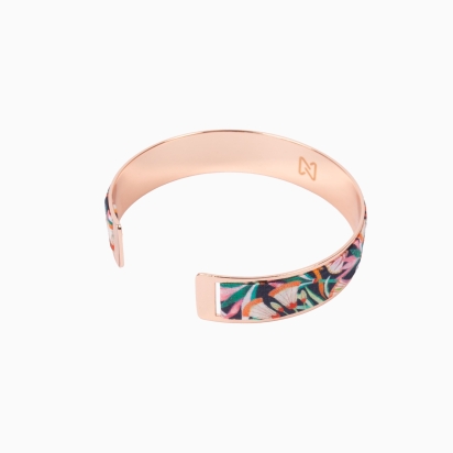 Bracelet laiton argenté - Liberty Lotus lagon 2