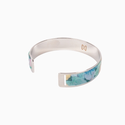 Bracelet laiton argenté - Liberty Holly vert 2
