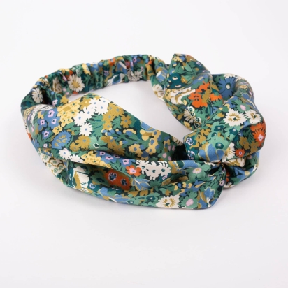 Headband Soie Liberty Thorpeness vert