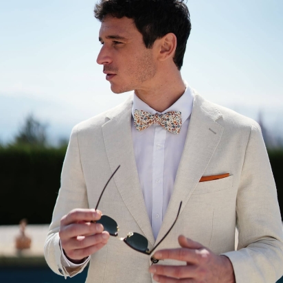 Liberty Terracotta Phoebe Bow Tie