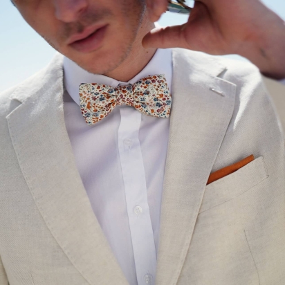 Liberty Terracotta Phoebe Bow Tie 2