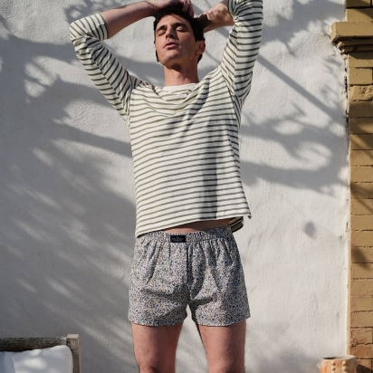 Liberty Blue Sea Salt Boxer Shorts