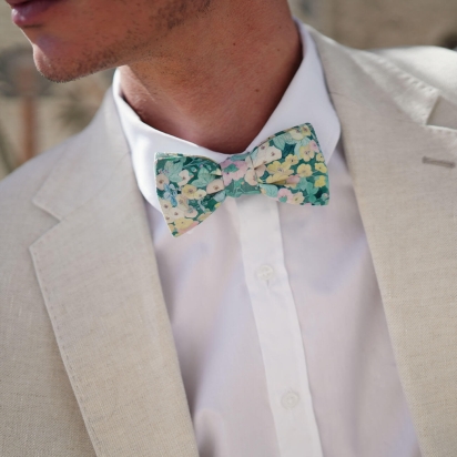 Noeud papillon Liberty Holly vert