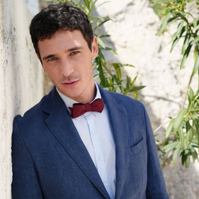 Cabernet Italian Wool Bow Tie 2