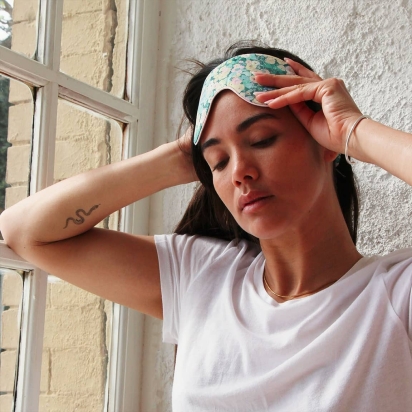 Holly Green Liberty Sleep Mask