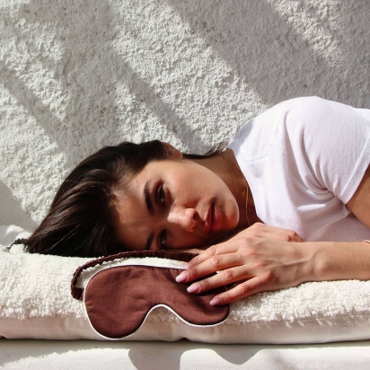 Chocolate Silk Sleep Mask 2