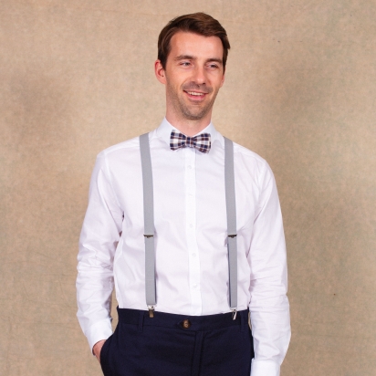 Pearl grey Skinny braces 2