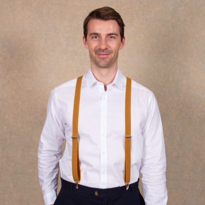 Turmeric yellow Skinny braces 2