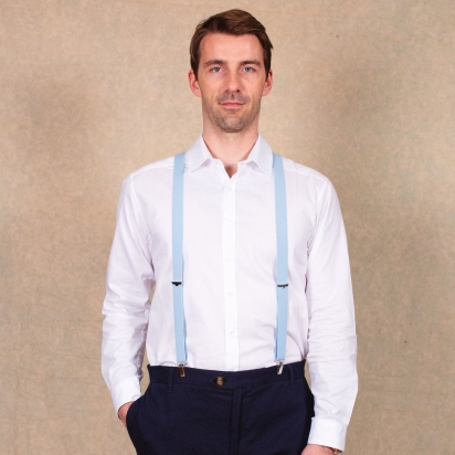 Celestial blue Skinny braces 2