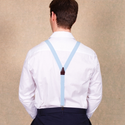 Bretelles Fines bleu céleste