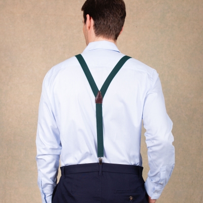 Forest Green Skinny braces