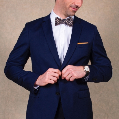 Liberty Beige Palm Bow Tie