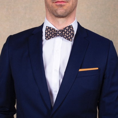 Liberty Beige Palm Bow Tie 2