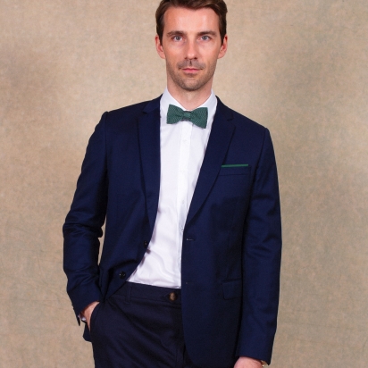 Green Milano Silk Bow Tie