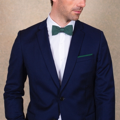 Green Milano Silk Bow Tie 2