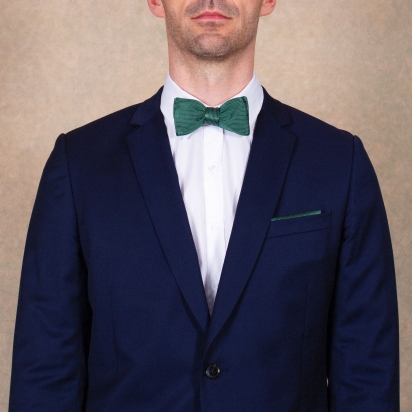 Fir green Fiorenza Silk Bow Tie 2