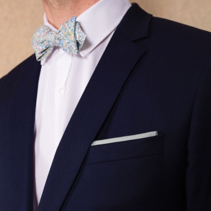 Sky Grey Pocket Square 2