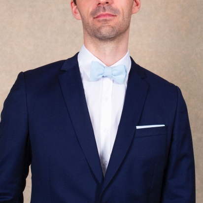 Cloud Blue Bow Tie 2