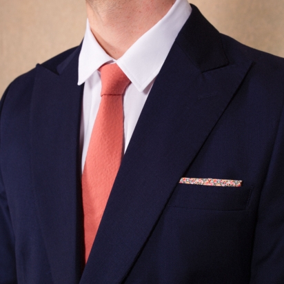 Liberty Peony / mint Pepper pocket square 2