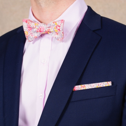 Liberty Pink Claire Aude Pocket square 2