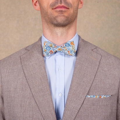 Liberty Copper Blue May fields Bow Tie 2