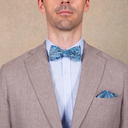 Liberty Blue Havana Bow Tie 2