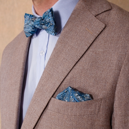 Liberty Blue Havana Pocket Square 2