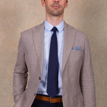 Midnight Italian Wool Tie