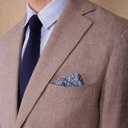 Liberty Blue Pepper Pocket Square 2