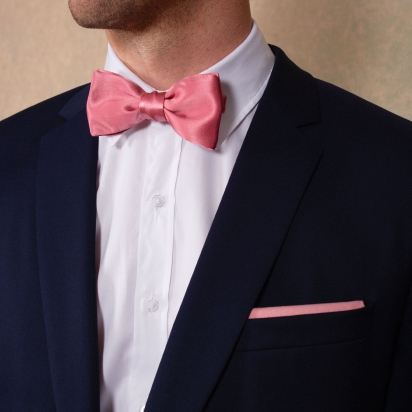 Noeud papillon Soie blush