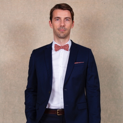 Burgundy Asanoha Japanese bow tie 2