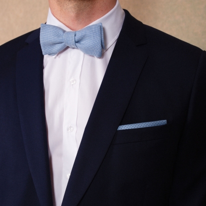 Arctic Italian Wool Bow Tie