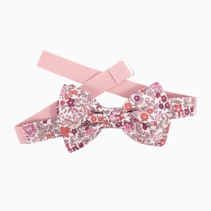 Liberty Burgundy Pink Ava Kid Bow Tie 2