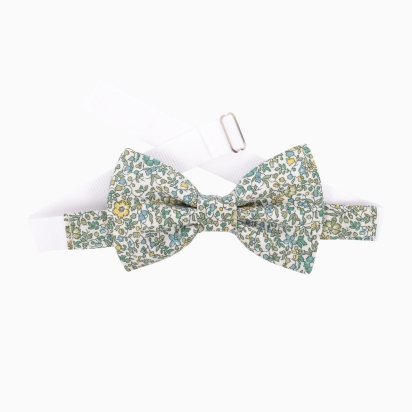 Noeud papillon ENFANT Liberty Katie & Millie citron vert 2