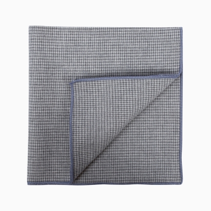 Grey Houndstooth Pocket Square