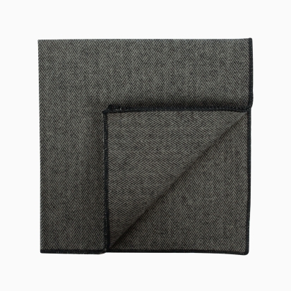 Pochette de costume Herringbone vert