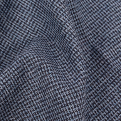 Blue Houndstooth pocket square
