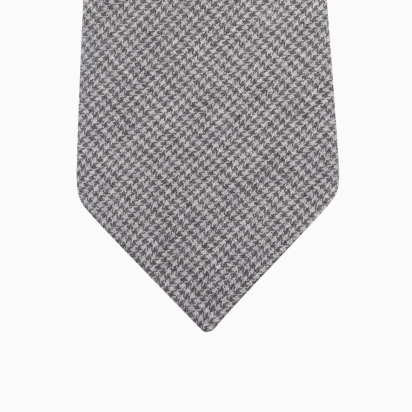 Grey Houndstooth Tie