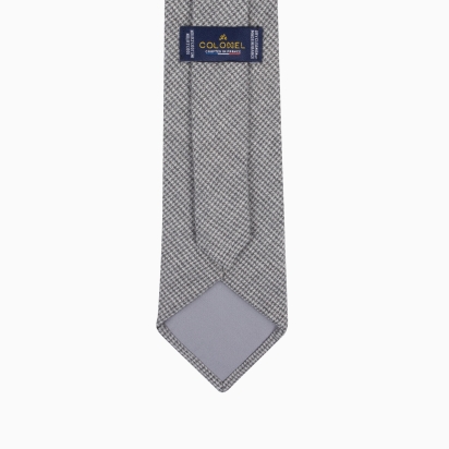 Grey Houndstooth Tie
