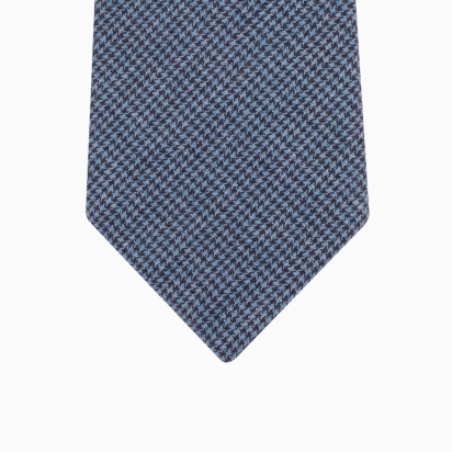 Blue Houndstooth Tie