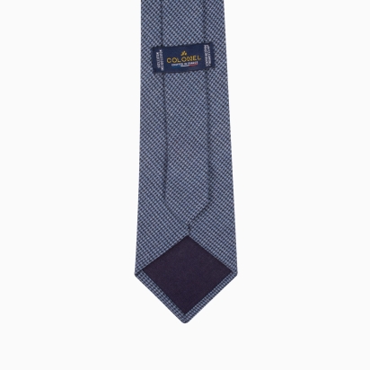 Blue Houndstooth Tie