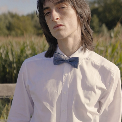 Grey Houndstooth Bow Tie 2