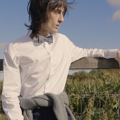 Grey Houndstooth Bow Tie