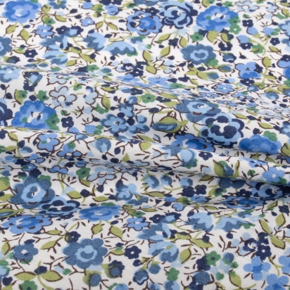 Liberty Blue/olive Emma Pocket Square