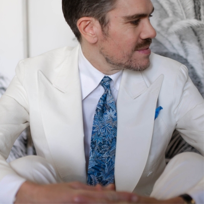 Liberty Blue Havana Tie 2