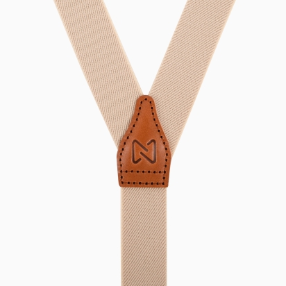 Camel leather sahara Heritage Skinny braces