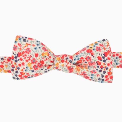 Noeud papillon Liberty Phoebe corail