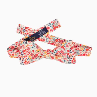Noeud papillon Liberty Phoebe corail