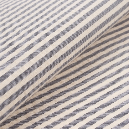 Seersucker Ink Blue Striped Bow Tie